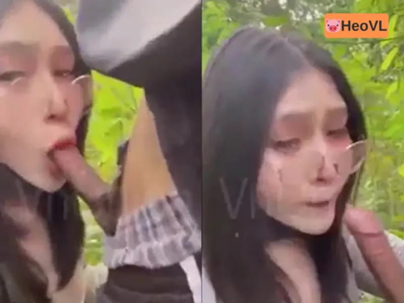 đi dã ngoại tiện địt cô bạn gái ở trong rừng